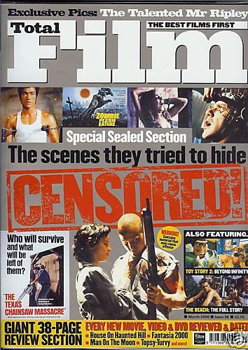 TOTAL FILM magazine cover Issue 38 March 2000