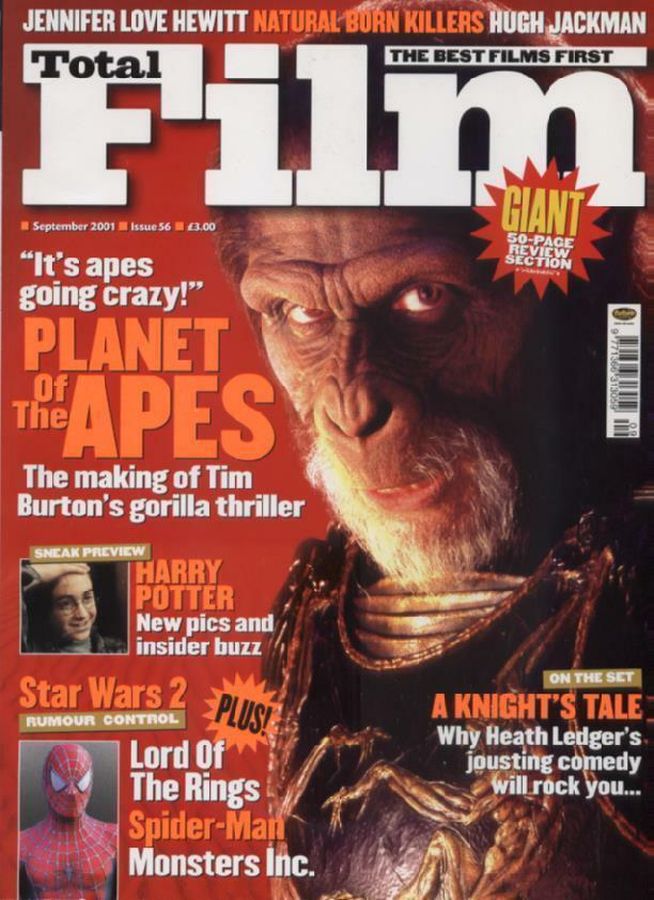 TOTAL FILM magazine cover Issue 56 September 2001