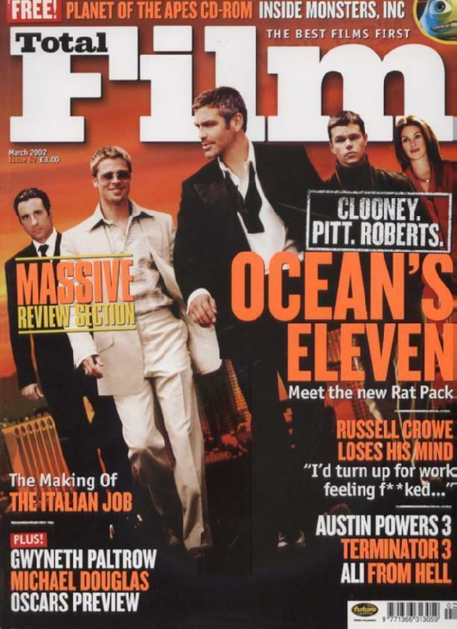 TOTAL FILM magazine cover Issue 62 March 2002