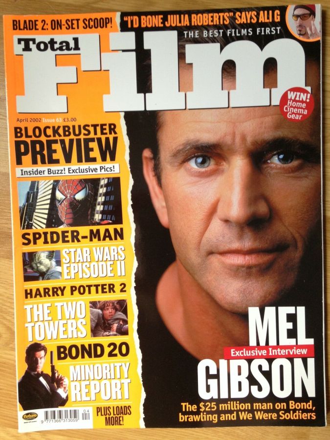 TOTAL FILM magazine cover Issue 63 April 2002
