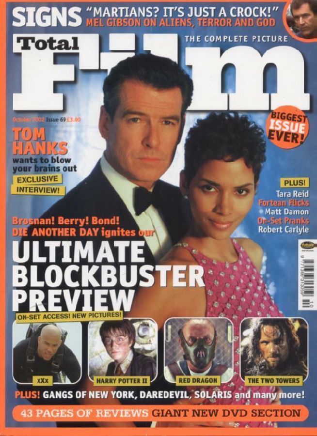 TOTAL FILM magazine cover Issue 69 October 2002