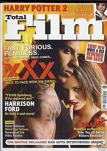 TOTAL FILM magazine cover Issue 70 November 2002