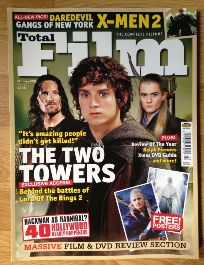 TOTAL FILM magazine cover Issue 72 January 2003