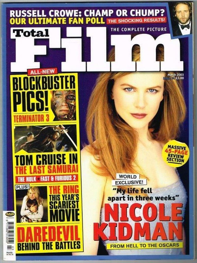 TOTAL FILM magazine cover Issue 74 March 2003