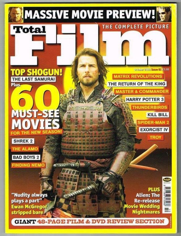 TOTAL FILM magazine cover Issue 81 October 2003