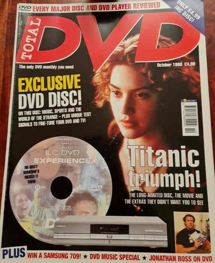 TOTAL DVD magazine side cover Issue 6 October 1999