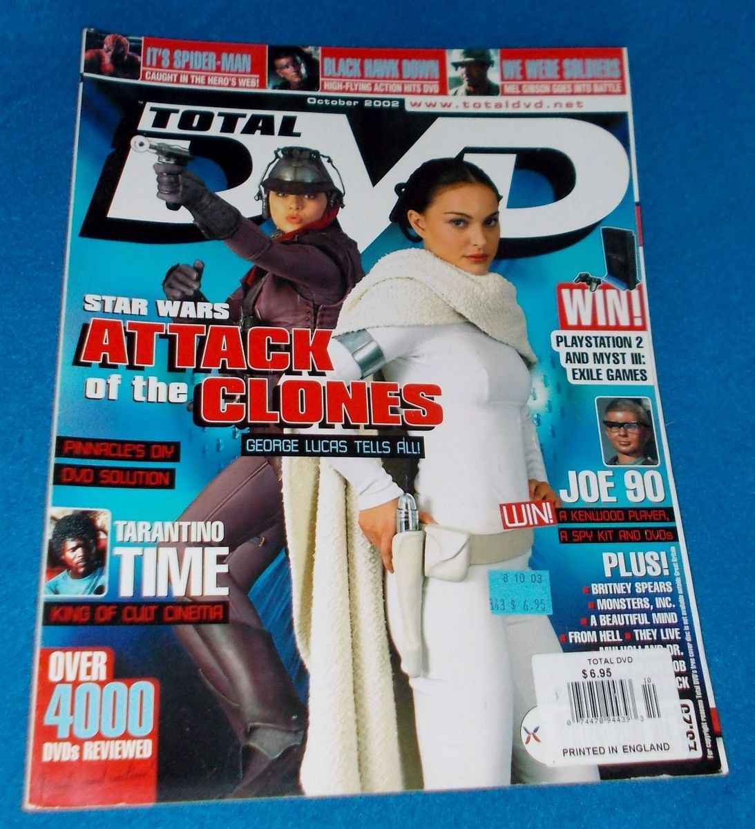 TOTAL DVD magazine side cover Issue 42 October 2002