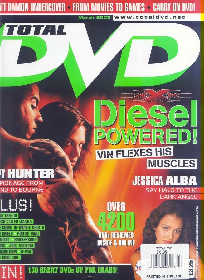 TOTAL DVD magazine side cover Issue 47 March 2003