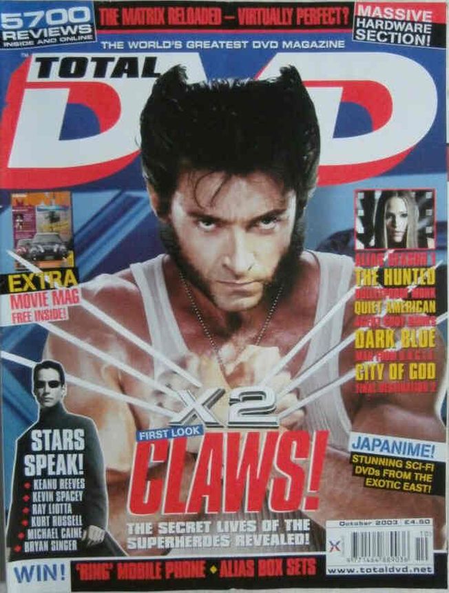 TOTAL DVD magazine side cover Issue 54 October 2003