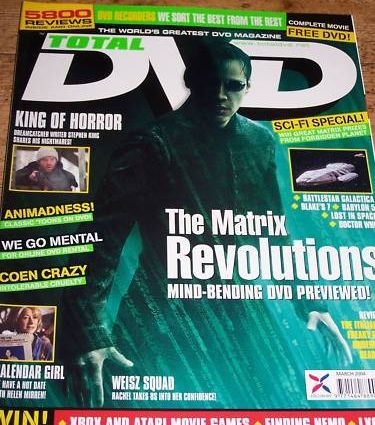 TOTAL DVD magazine side cover Issue 59 March 2004