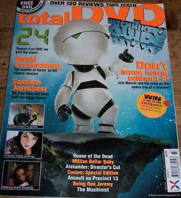 TOTAL DVD magazine side cover Issue 77  2005