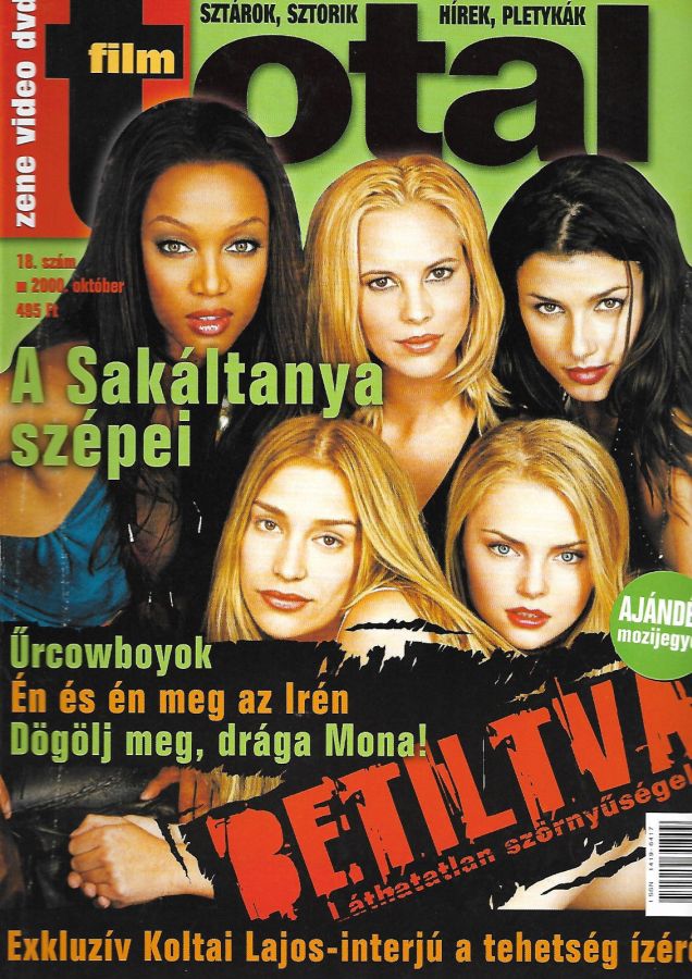 TOTAL FILM (HU) magazine side cover Issue 18  October 2000