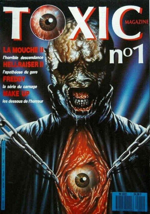 TOXIC magazine cover Issue 1  1st series April 1989
