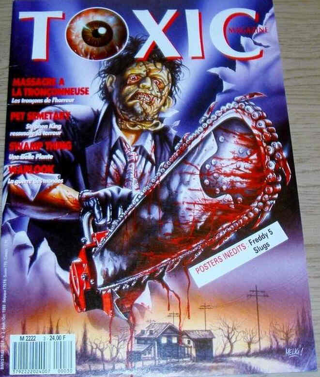TOXIC magazine cover Issue 3  1st series August 1989