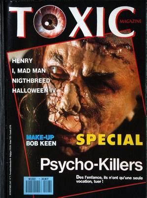 TOXIC magazine cover Issue 7  1st series November 1990