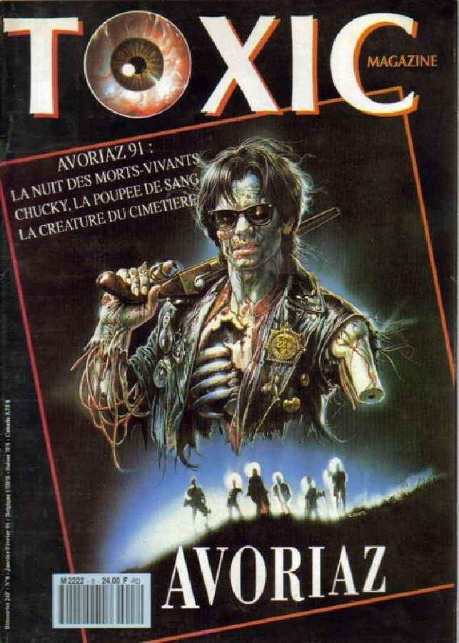 TOXIC magazine cover Issue 8  1st series January/February 1991