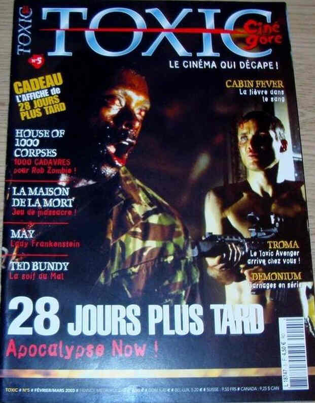 TOXIC magazine cover Issue 5  2nd series February/March 2003
