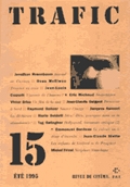 TRAFIC magazine cover Issue 15 June/July/August 1995