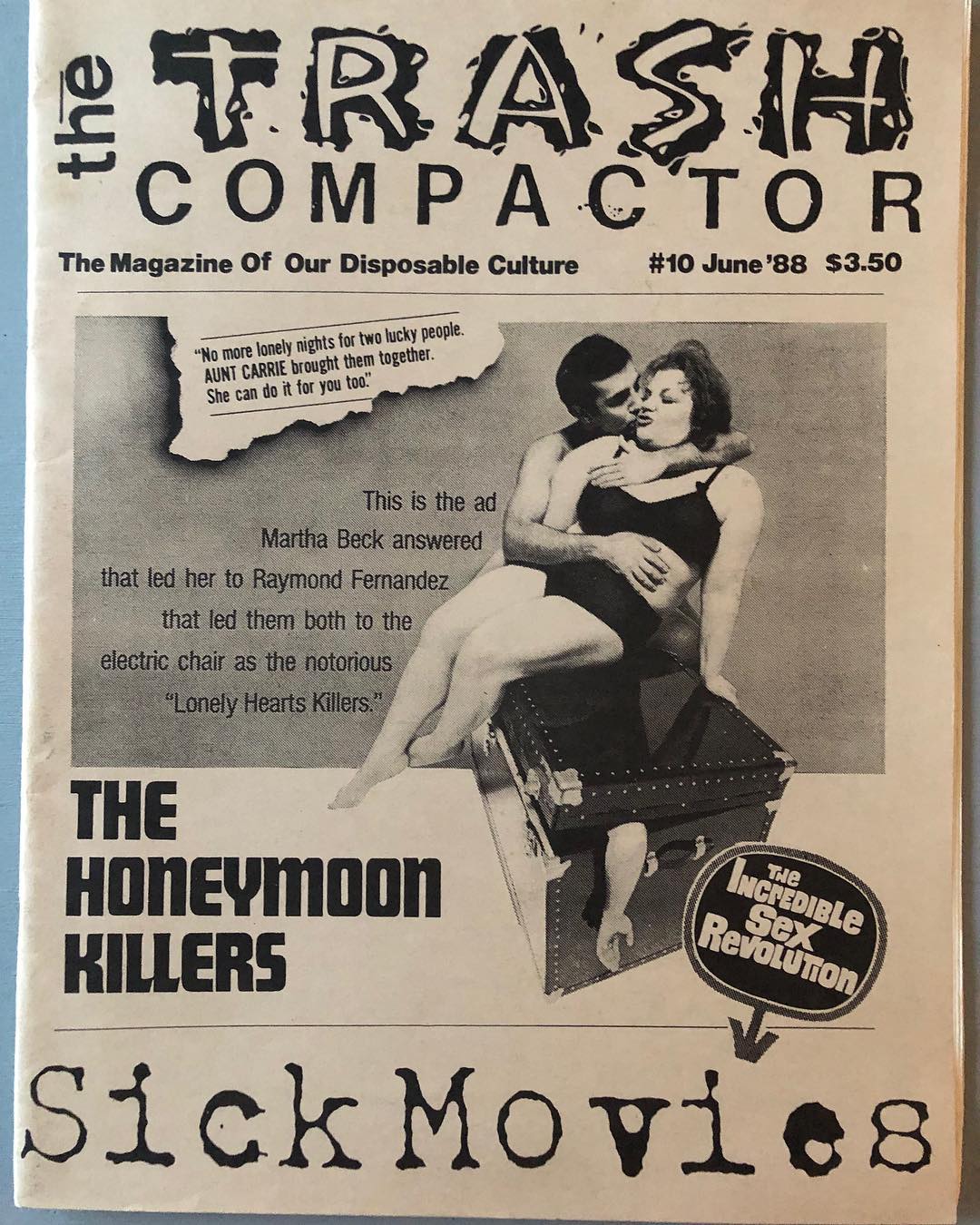 TRASH COMPACTOR magazine cover Issue 10  Vol 1 # 10 June 1988