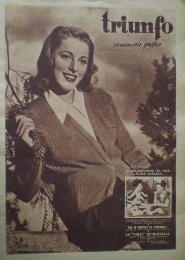 TRIUNFO magazine cover Issue 115 10 April 1948