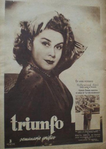 TRIUNFO magazine cover Issue 117 24 April 1948