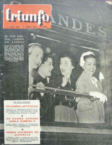 TRIUNFO magazine cover Issue 434  1954