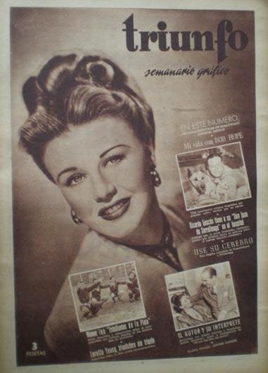 TRIUNFO magazine cover Issue 97 6 December 1947