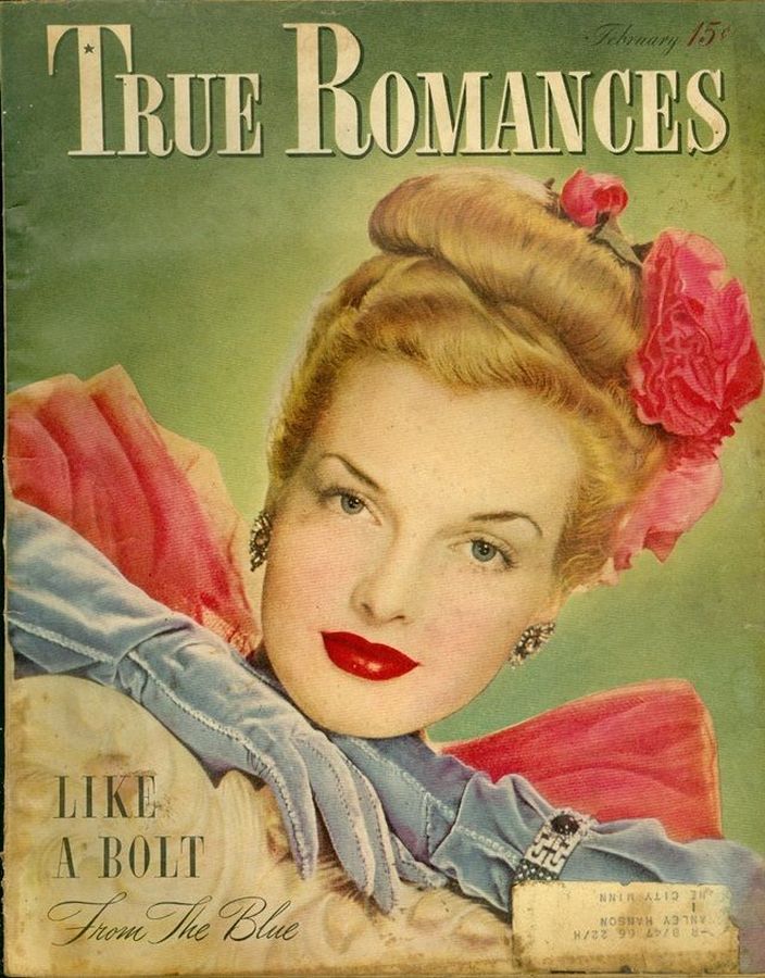 TRUE ROMANCES magazine side cover February 1935