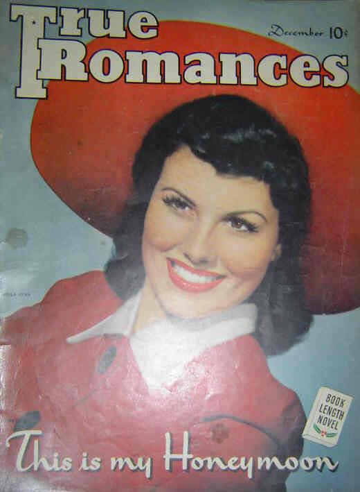 TRUE ROMANCES magazine side cover December 1941