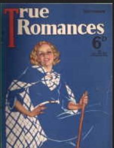TRUE ROMANCES (UK) magazine side cover September 1934