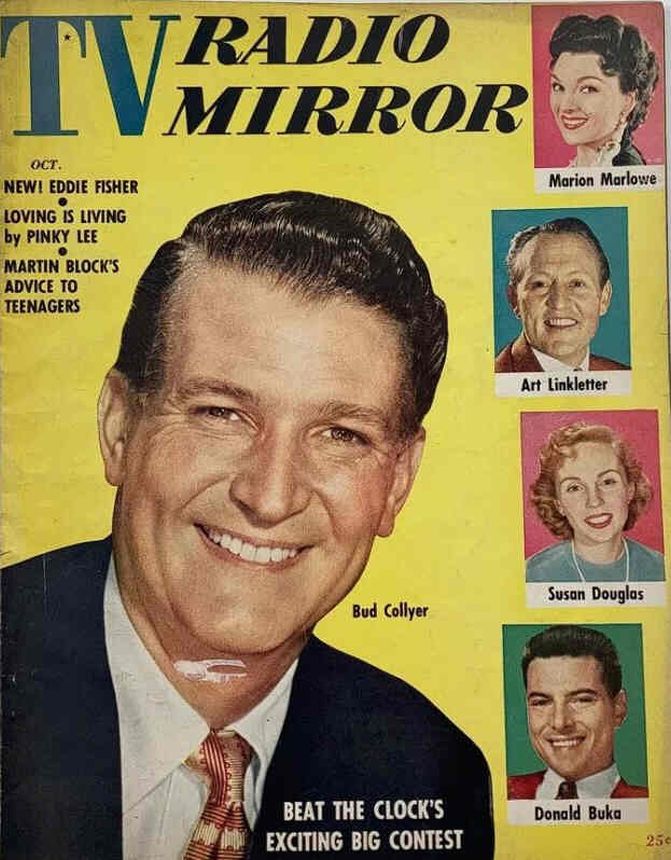 TV RADIO MIRROR magazine side cover October 1954