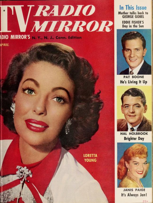 TV RADIO MIRROR magazine side cover April 1956