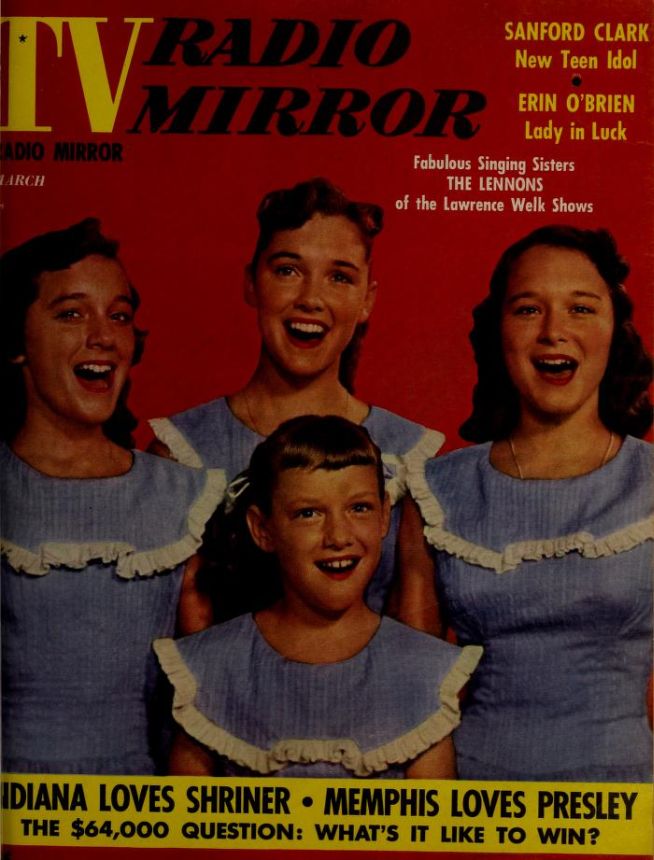TV RADIO MIRROR magazine side cover March 1957