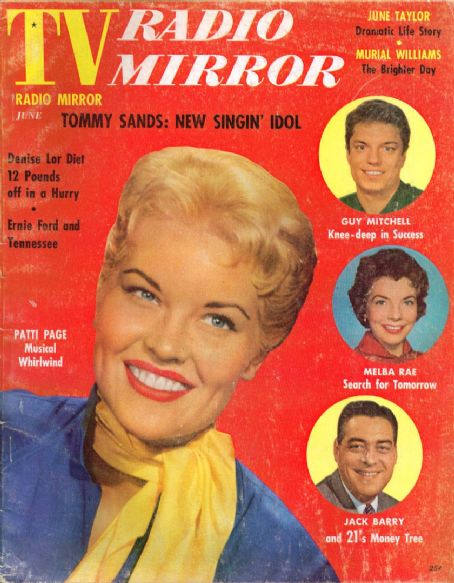 TV RADIO MIRROR magazine side cover June 1957
