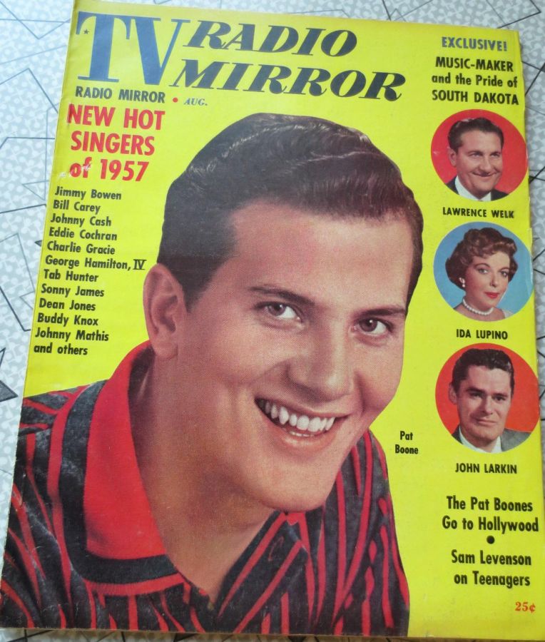 TV RADIO MIRROR magazine side cover August 1957