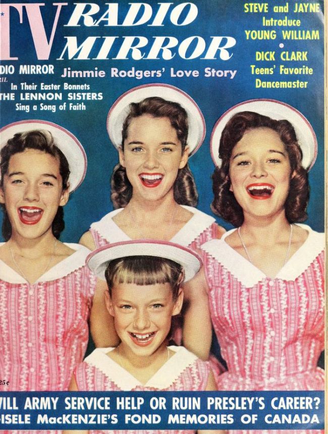 TV RADIO MIRROR magazine side cover April 1958