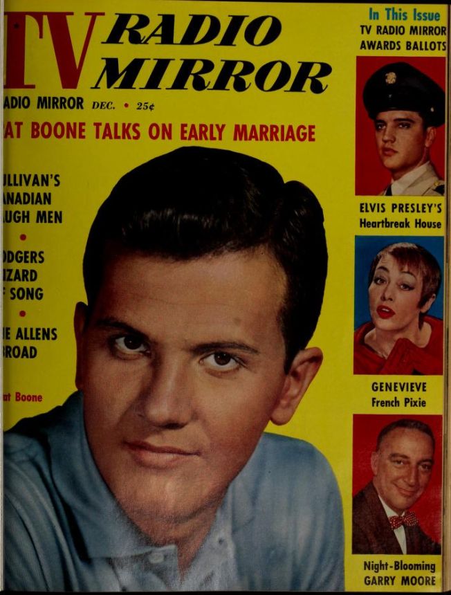 TV RADIO MIRROR magazine side cover December 1958