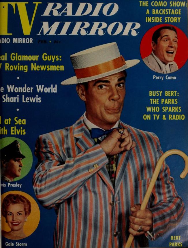 TV RADIO MIRROR magazine side cover February 1959