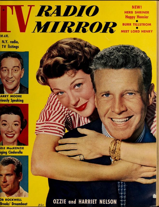 TV RADIO MIRROR magazine side cover  March 1955