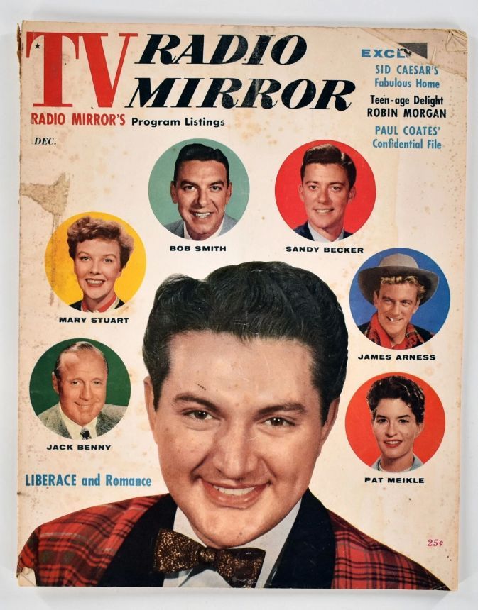 TV RADIO MIRROR magazine side cover  December 1955