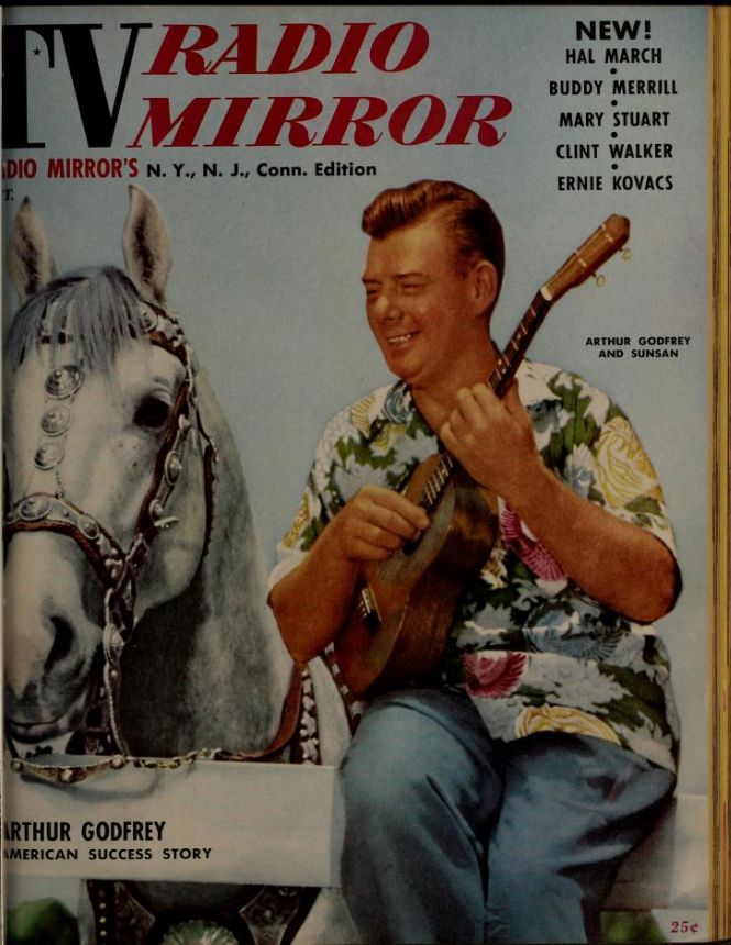 TV RADIO MIRROR magazine side cover October 1956