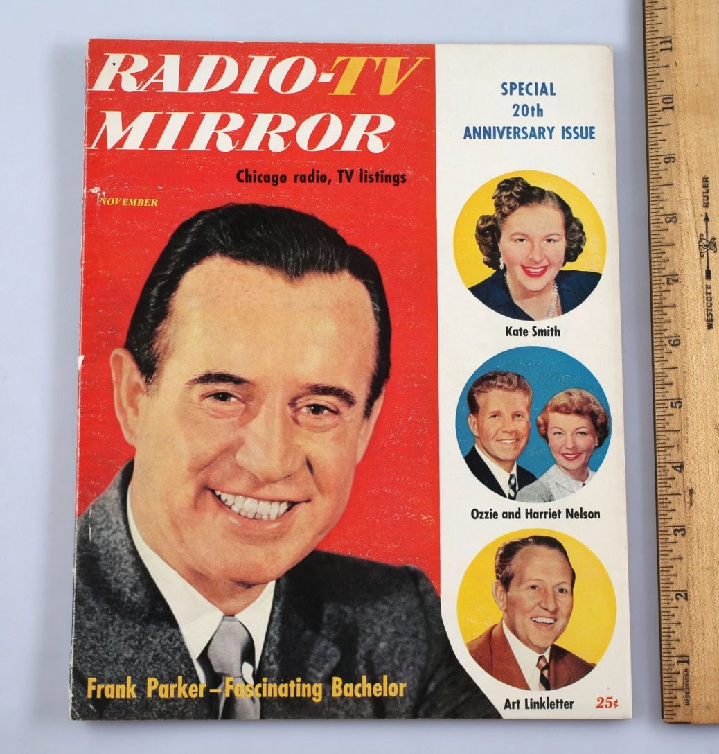 TV RADIO MIRROR magazine side cover  November 1953