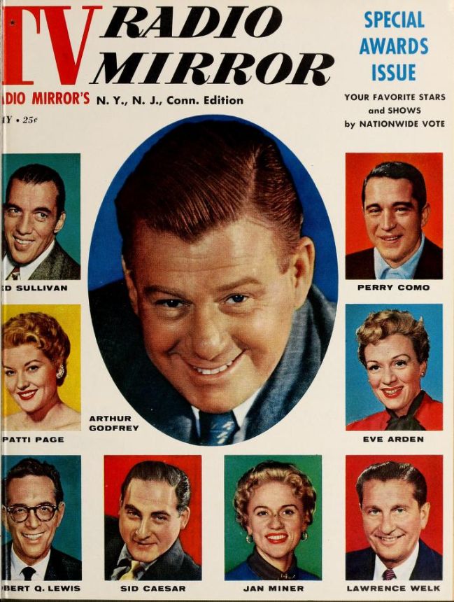 TV RADIO MIRROR magazine side cover  May 1956