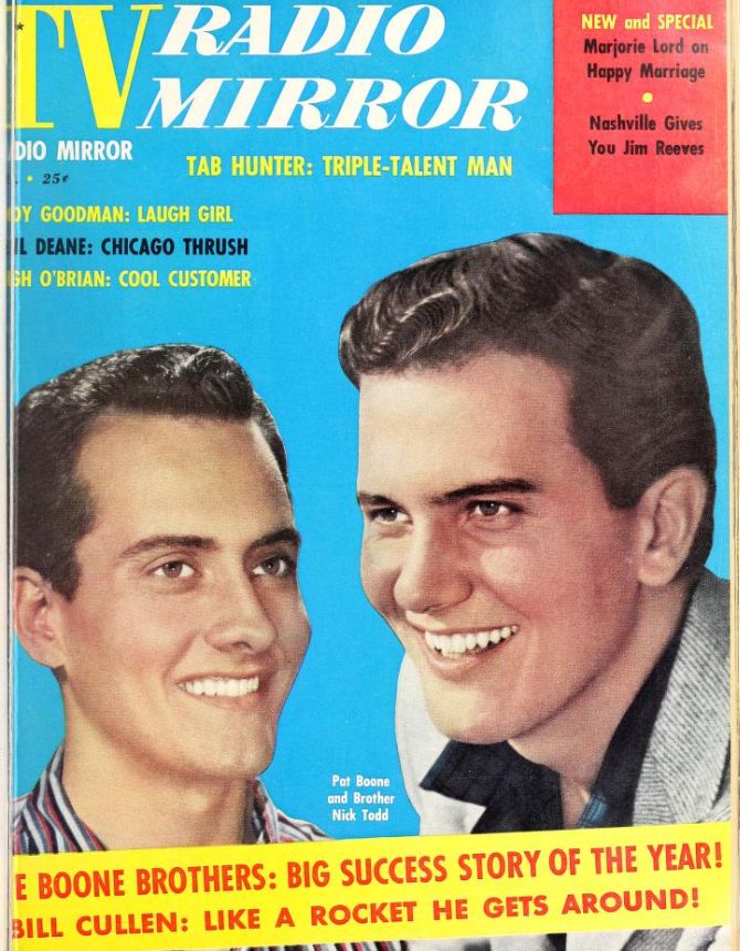 TV RADIO MIRROR magazine side cover  February 1958