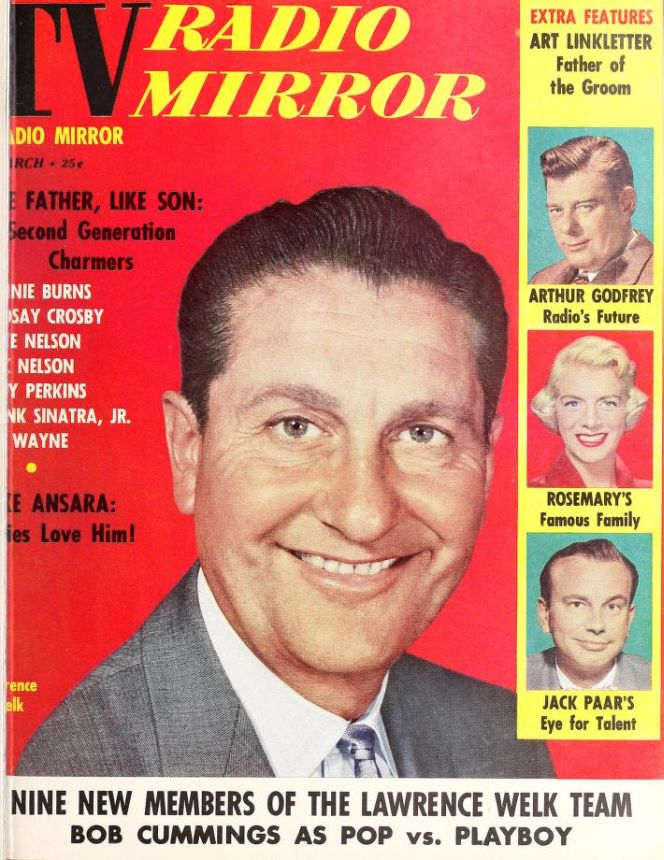 TV RADIO MIRROR magazine side cover  March 1958