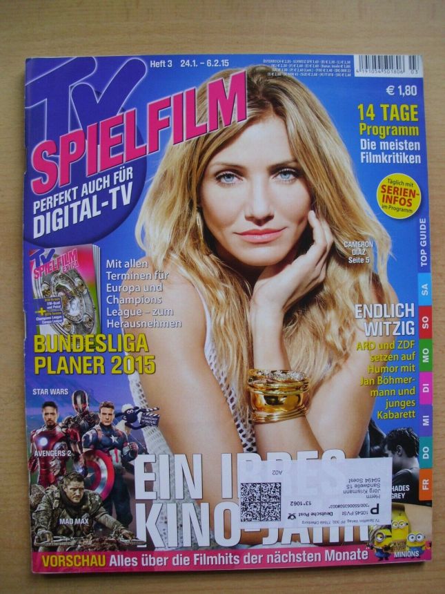 TV SPIELFILM magazine side cover 24 January 2015