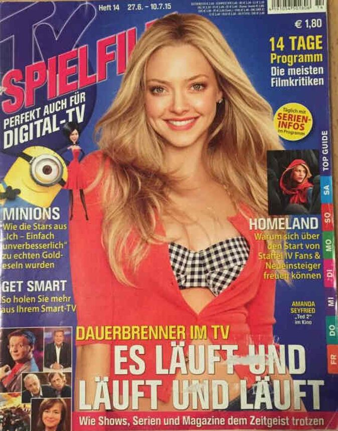 TV SPIELFILM magazine side cover Issue 14 27 June 2015