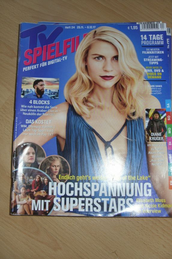 TV SPIELFILM magazine side cover Issue 24 25 November 2017