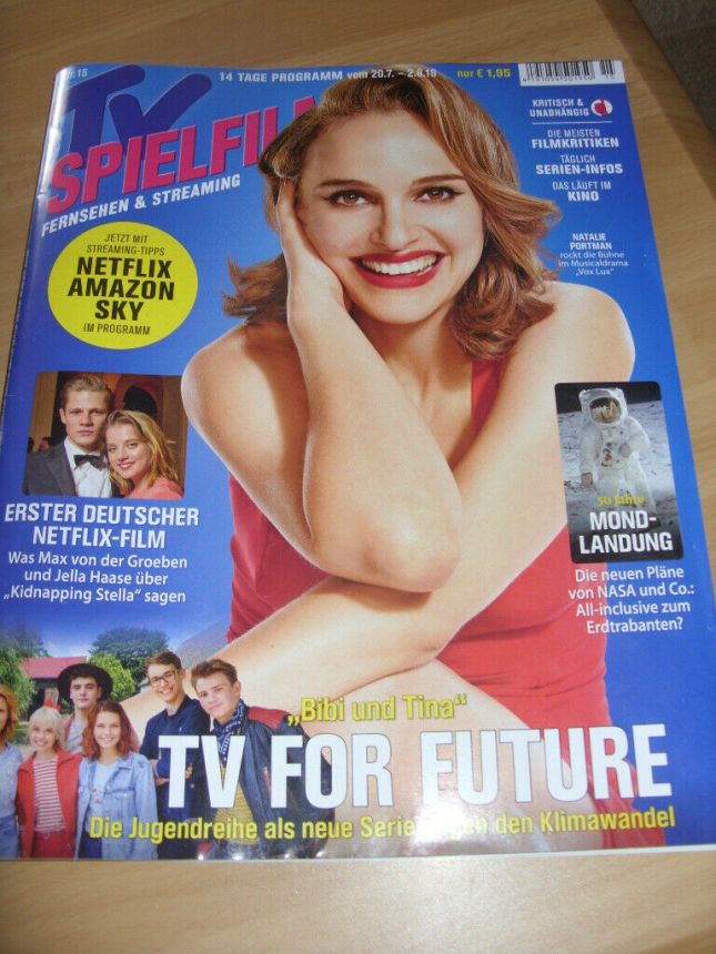TV SPIELFILM magazine side cover Issue 15 20 July 2019