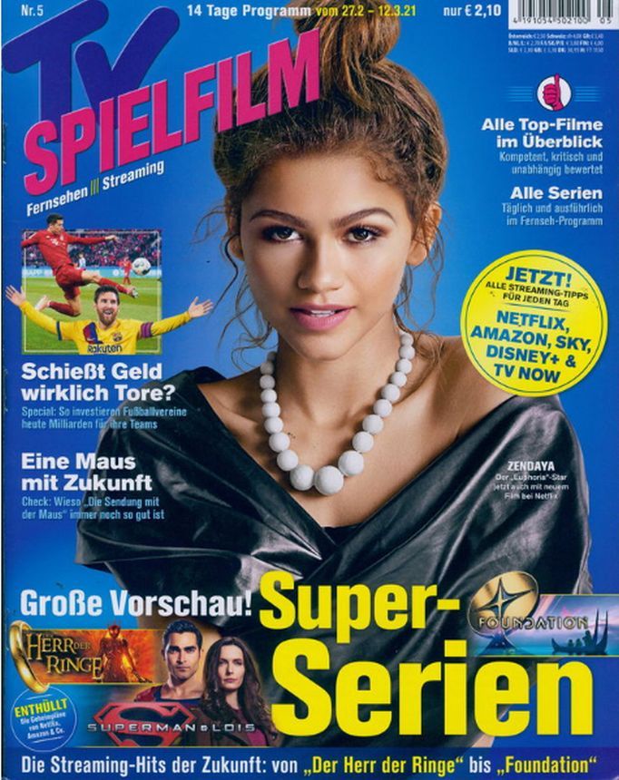 TV SPIELFILM magazine side cover Issue 5 27 February 2021